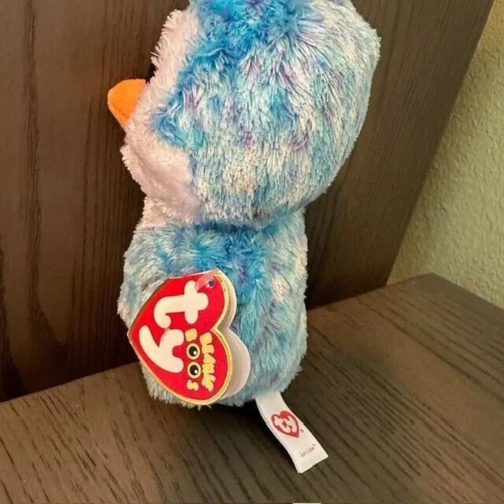 Ty Beanie Boos Ice Cube Blue Penguin 6
